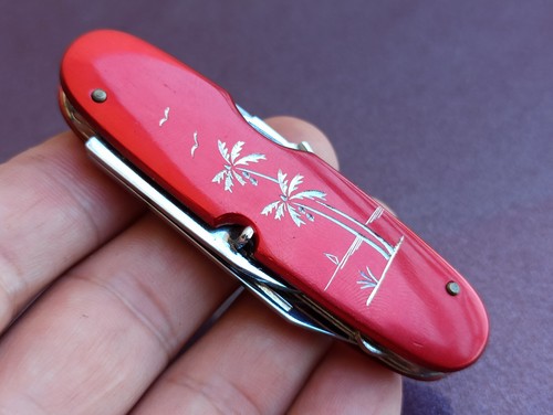 1970 Japan Multitool Knife, Pocket Folding Lockback Knife, Katana Brand - Picture 4 of 21