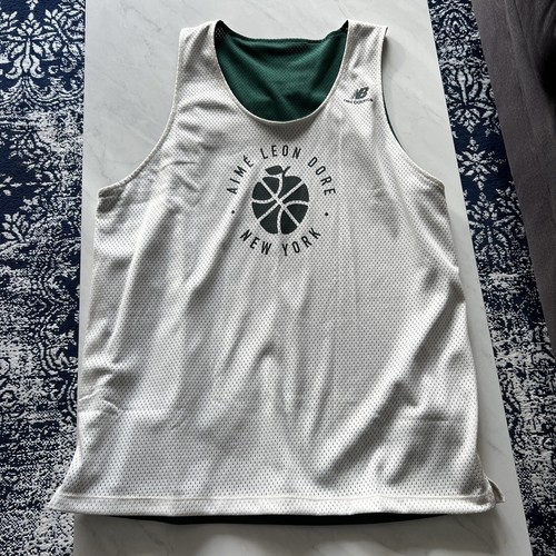 Aime Leon Dore ALD /New Balance SONNY NY Reversible Jersey Sz XL White/Green - Picture 7 of 9