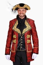 Thetru Mens Brocade Jacket 'Aldert' in Red