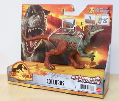 Jurassic World - Coelurus Dinosaurier Actionfigur - Extreme Damage -