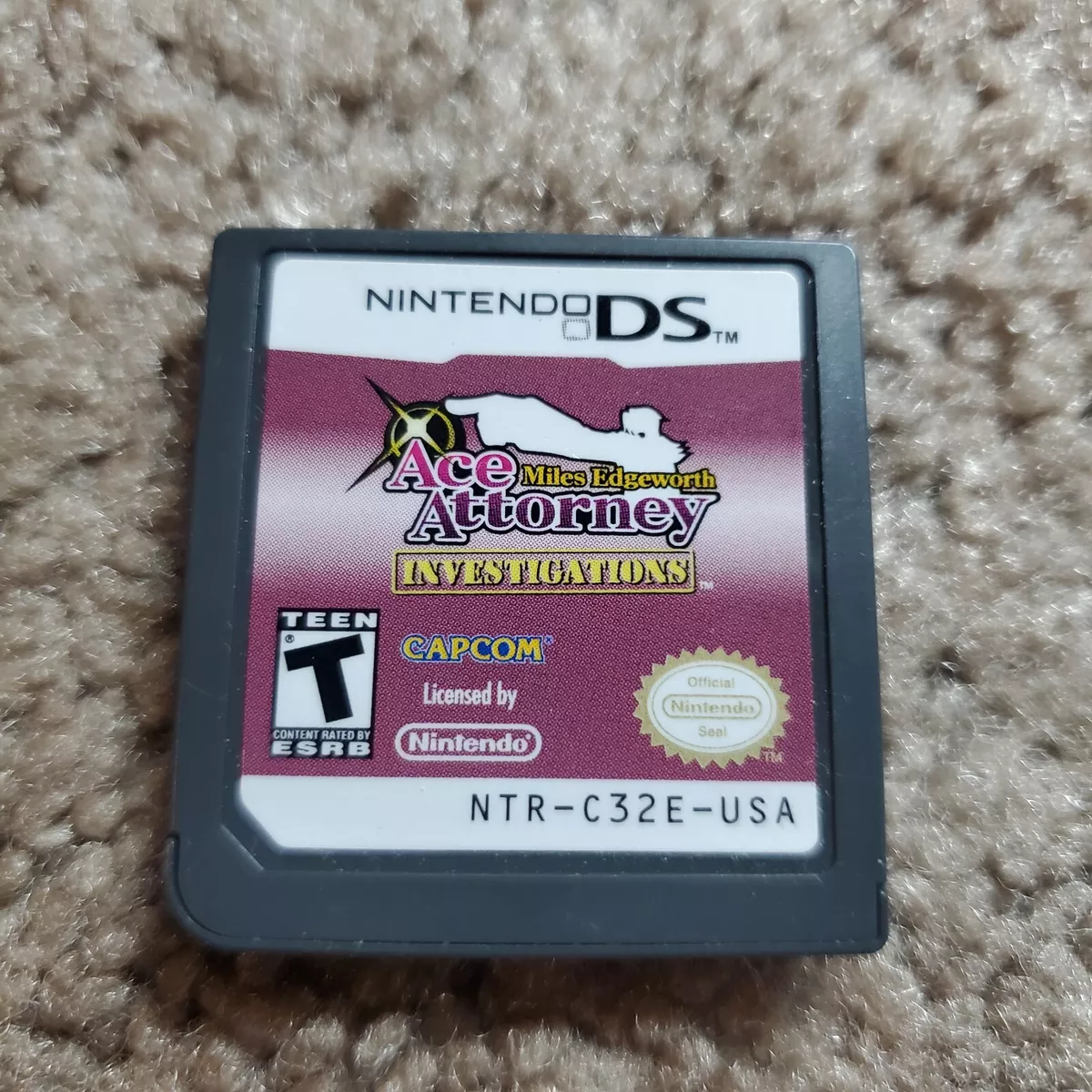 E-rated” Ace Attorney Investigations: Miles Edgeworth cartridge