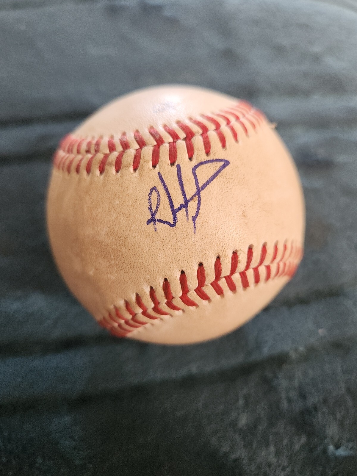 Ricardo Cabrera REDS Signed Autographed Rawlings MILB Game Used Baseball Auto view 3
