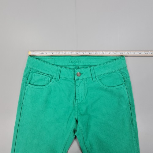 Lacoste Womens Jeans Green 12 UK Stretch Slim Fit Denim 40 - Picture 5 of 13