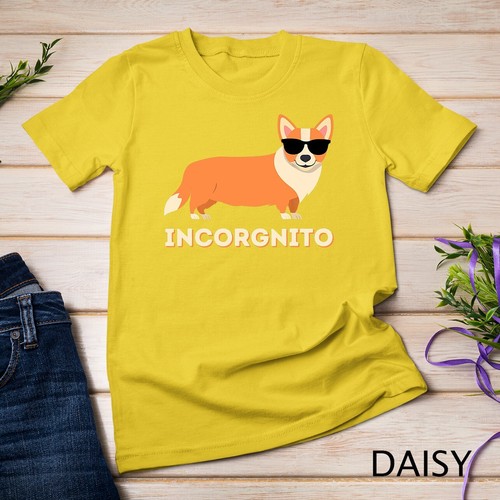 Incorgnito - Divertida Galesa Corgi Dueño Perro Amante Camiseta Unisex - Imagen 4 de 15