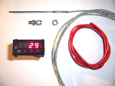 RSR Abgastemperatur Anzeige SET 24V VOLT Pyrometer Digital EGT Exhaust Temp 