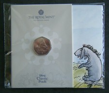 50p COIN 2022 EEYORE - WINNIE THE POOH ROYAL MINT PACK BUNC - IN STOCK