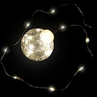 Led Kugel Lichterkette 20 Leds Warmweiß Beleuchtung Innen Fenster Weihnachten