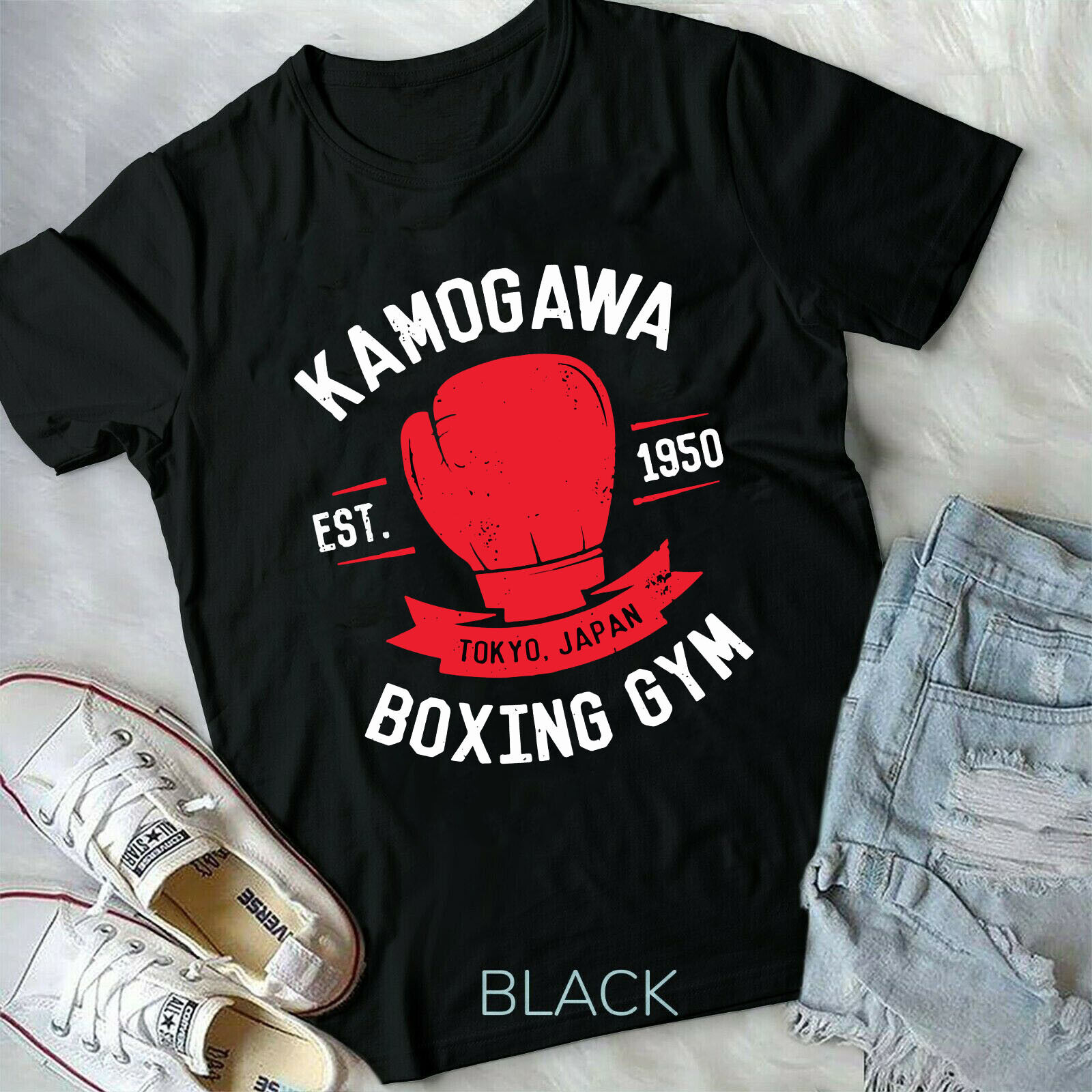 Homens e mulheres Hajime No Ippo Kamogawa Ginásio de Boxe Camiseta