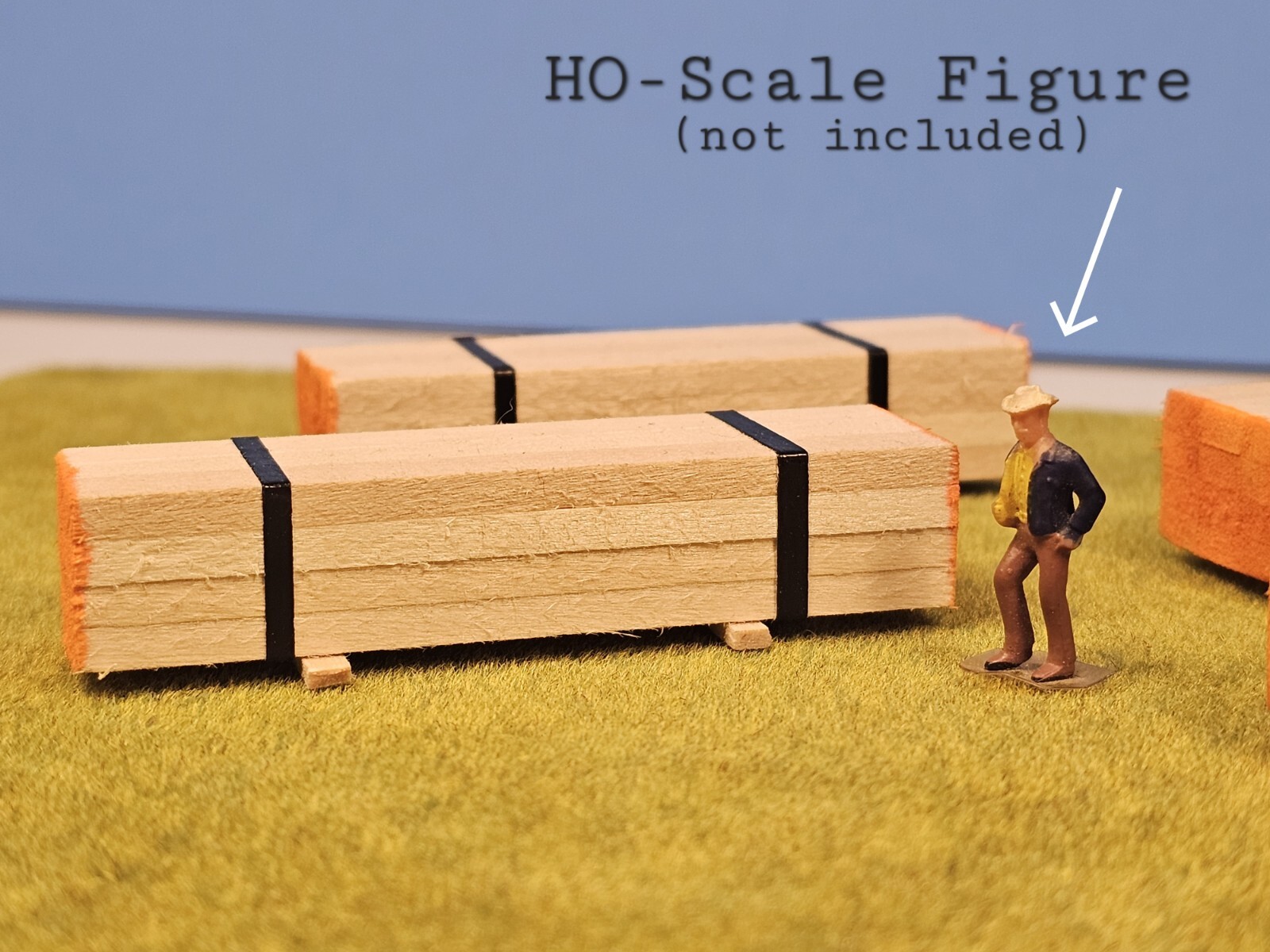 O HO Scale Flat Car FINE CUT Lumber Loads Handmade eBay