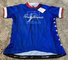Bontrager Women’s XL Short Sleeve Jersey Cycling Cycle Pennsylvania Blue NWT