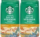 2 Bag Starbucks Decaffeinated Veranda Blend Blonde RoastGround Coffee 12oz Decaf