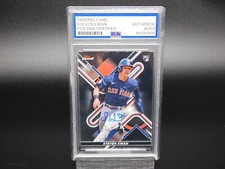 Steven Kwan Signed RC Rookie 2022 Topps Finest Baseball Card Guardians PSA DNA #