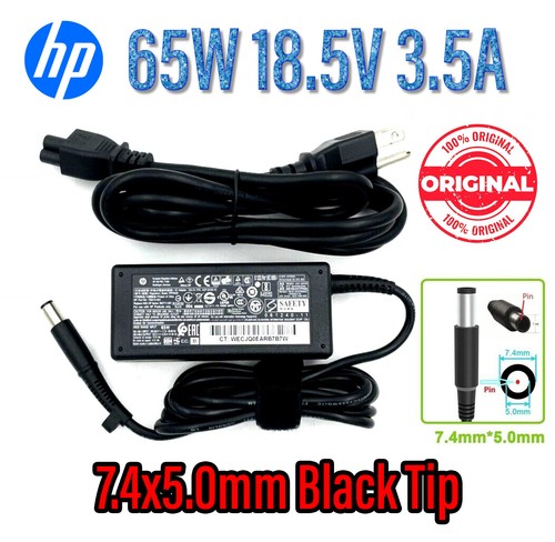 HP 65W 18.5V 3.5A Original Laptop Adapter, Input Voltage: 100-240v 50-60hz At Rs 1000/piece In - Foto 8