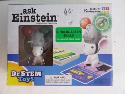 ASK EINSTEIN Lights & Sounds Dr. STEM Age 3-6 Kindergarten Electronic Cards Set