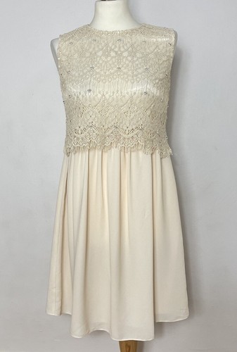 Benetton cremefarbenes Spitzenkleid Größe XS - Bild 1 von 19