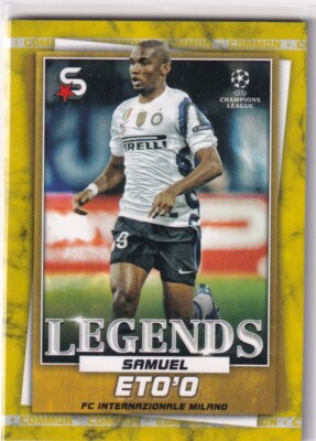 Topps UCL Super-Stars 22/23 Nr. 200 Samuel Eto'o Legends Yellow Variation