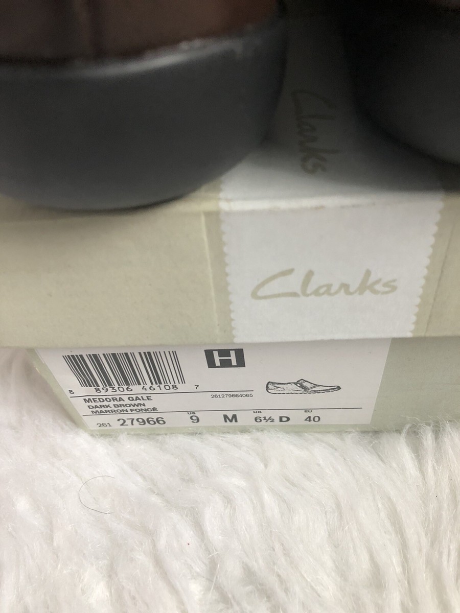 Clarks Medora Gale Dark Brown Slip On Shoes