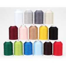 4 Spulen Overlock-Nähgarn – Königsblau, 100% Polyester, Je 2743 M, NE 40/2 (Set)