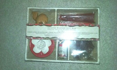 FLORA CLASSIQUE INCENSE WOODEN GIFT BOX ROSE/ROSA NEW IN WOODEN BOX