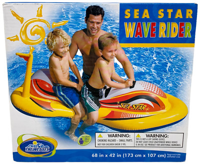 Intex Pool Float Sea Star Wave Rider 68'' Inflatable Age 3+ Seats 2 Children NEW!