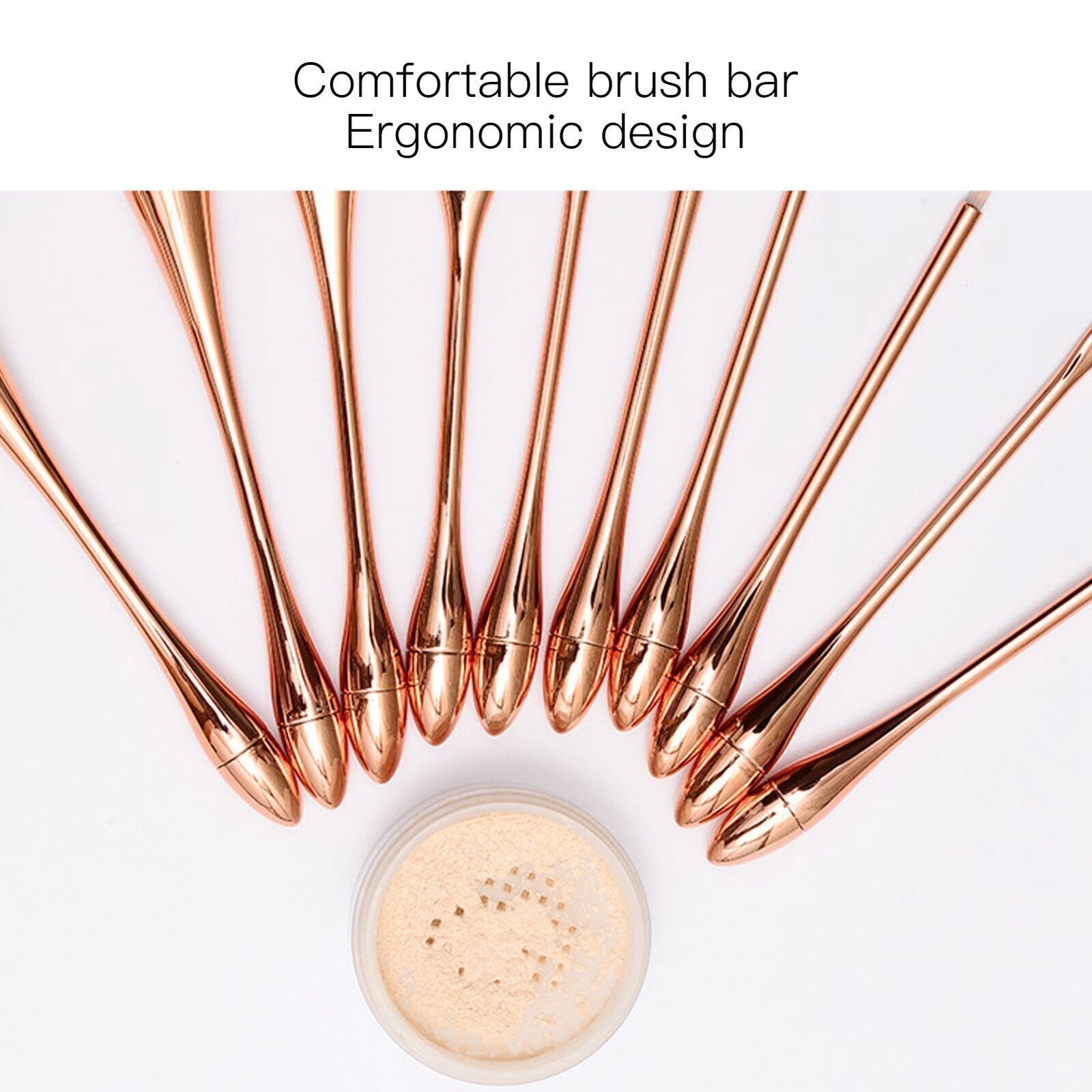 10pcs Professional Makeup Brush Set Eye Shadow Concealer Blusher Brush