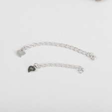 5 of 925 Sterling Silver Extension Chains for Bracelet Necklace Chain Extender