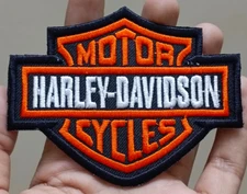 Harley Motorcycles Iron On Patch-Sew Patch-Embroidered Patch 4"x3.2"