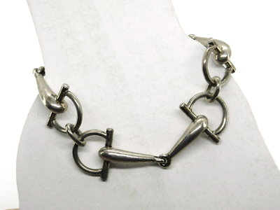 Vintage Gucci 925 Sterling Silver Horsebit Link Bracelet Vintage Gucci 925 Sterling Silver Horsebit Link Bracelet
