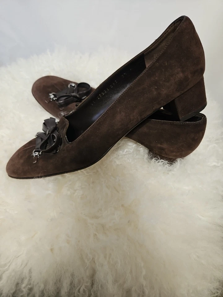 Ferragamo Bombas Gamuza 8.5 B Foto 3 de 4