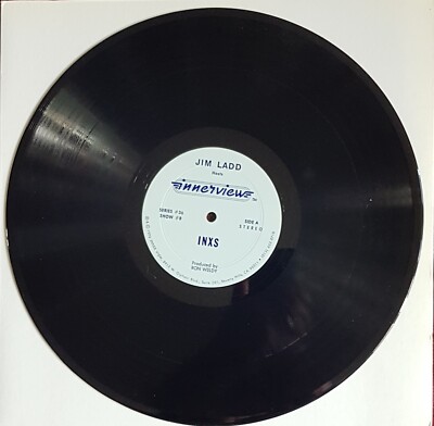 INXS JIM LADD INNERVIEW RARE USA RADIO SHOW PROMO-ONLY LP + CUE SHEET FROM 1986