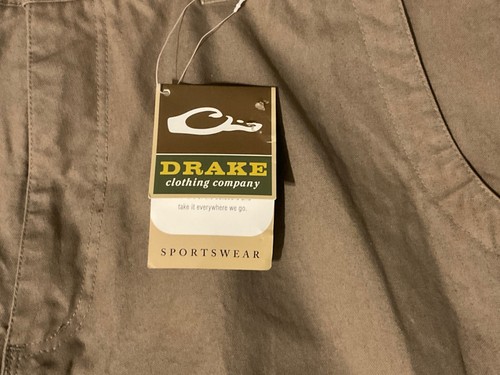 PANTALONES HOMBRE DRAKE LONA CAQUI 40x34 NUEVOS CON ETIQUETAS DW2620804034 ALGODÓN RN146591 - Imagen 3 de 10