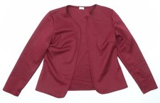 Glamour Style Womens Purple Jacket Blazer Size 14