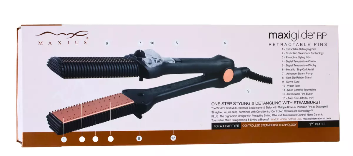 Maxius Maxiglide RP Retractable Pins Steamburst Professional Hair