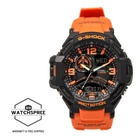 Casio G-Shock Aviation Series Gravity Orange Resin Band Watch GA-1000-4A