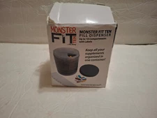 Monster Fit Ten Section Supplement Medication Pill Dispenser By Pill Thing EUC