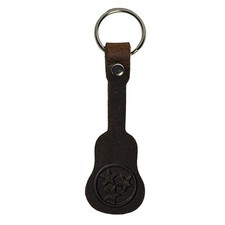 Leather Guitar Keychain Made in USA