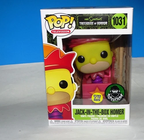 Funko Pop! - Jack-in-the-Box Homer (Glow) - The Simpsons #1031 +P/Prot