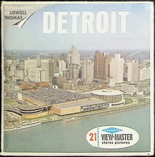 DETROIT MICHIGAN 3d View-Master 3 Reel Packet