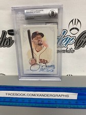 SHANE VICTORINO AUTOGRAPHED 2015 TOPPS GINTER CARD #336 SLABBED-BECKETT BAS