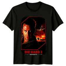 Die Hard 2 (1990) Movie Poster Inspired T-Shirt Retro 90s Tee Unisex