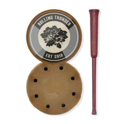 Rolling Thunder Thunderdome Crystal Pot Call with Purpleheart Striker