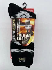 NEW ONE PAIR POLAR MENS EXTREME INSULATED THERMAL SOCKS LARGE 6-12