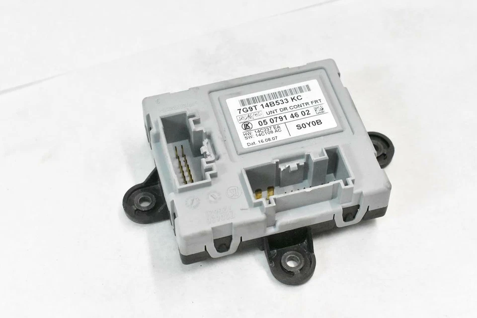 09-11 Módulo de control de puerta delantera derecha Jaguar XF 7G9T-14B533-JD OEM Foto 2 de 4