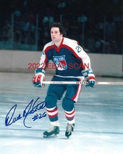 DAVE MALONEY In ACTION w/SHIELD JERSEY Auto SIGNED 8x10 NEW YORK RANGERS DMAN~@@