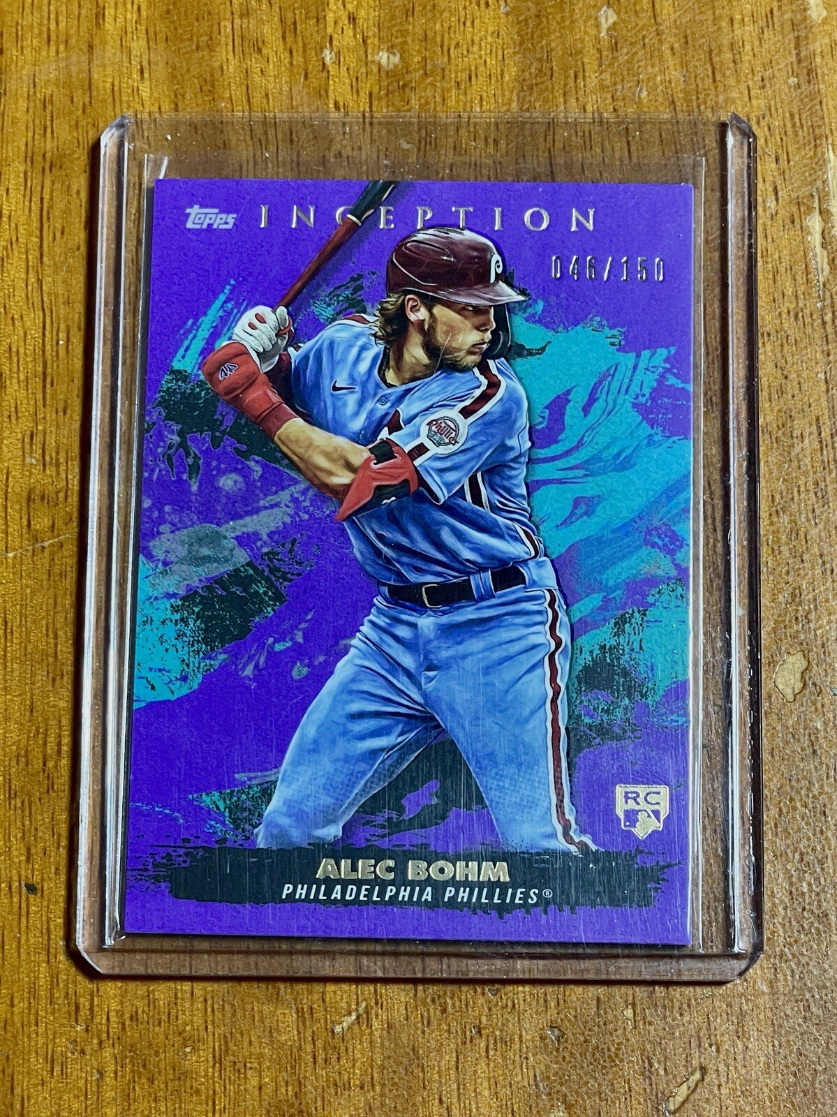 Alec Bohm 2021 Topps Inception Purple RC /150  #39 Philadelphia Phillies