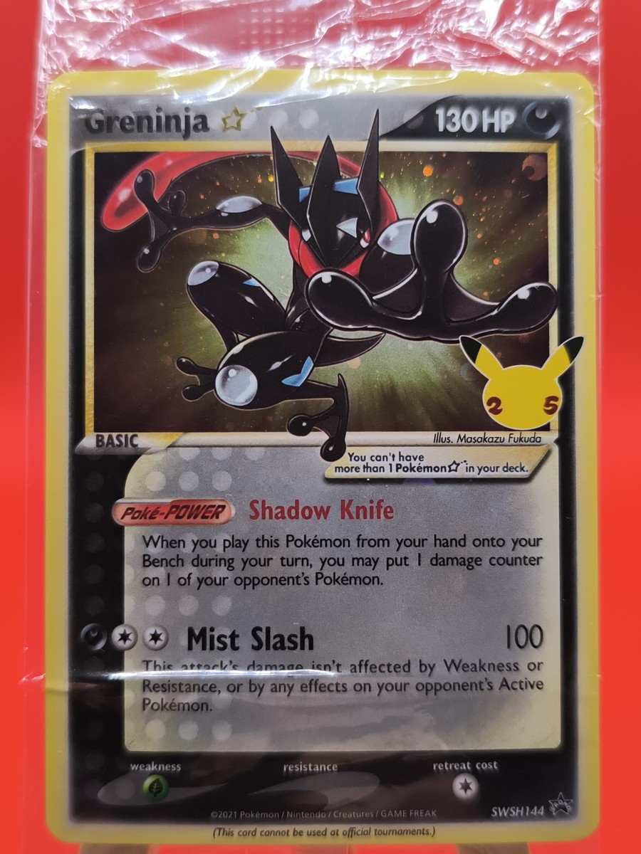 Greninja Gold Star SWSH144 Celebrations Ultra Rare Promo Pokemon