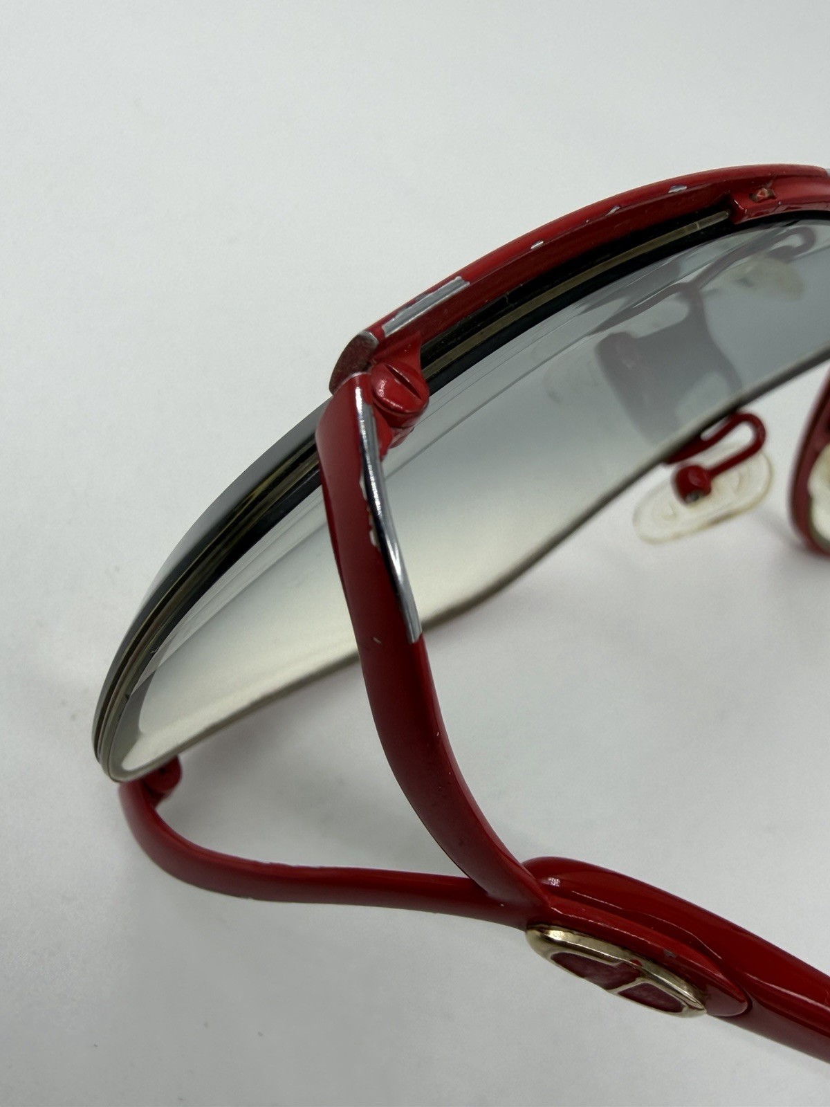 Vtg Christian Dior 2056 30 Germany Cherry Red Oversized Sunglasses Frames RARE thumbnail 6