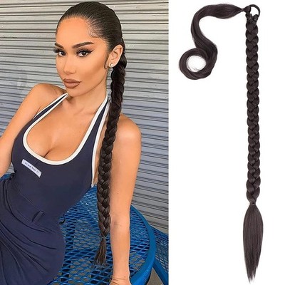 Braid Extensions Pferdeschwanz Verlängerung mit Haargummi 80 cm Wicklung um d...