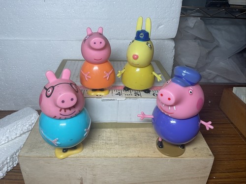 4 Peppa Pig Friends & Family Figures ABD Character Options Plastic Models Used - Imagen 1 de 12