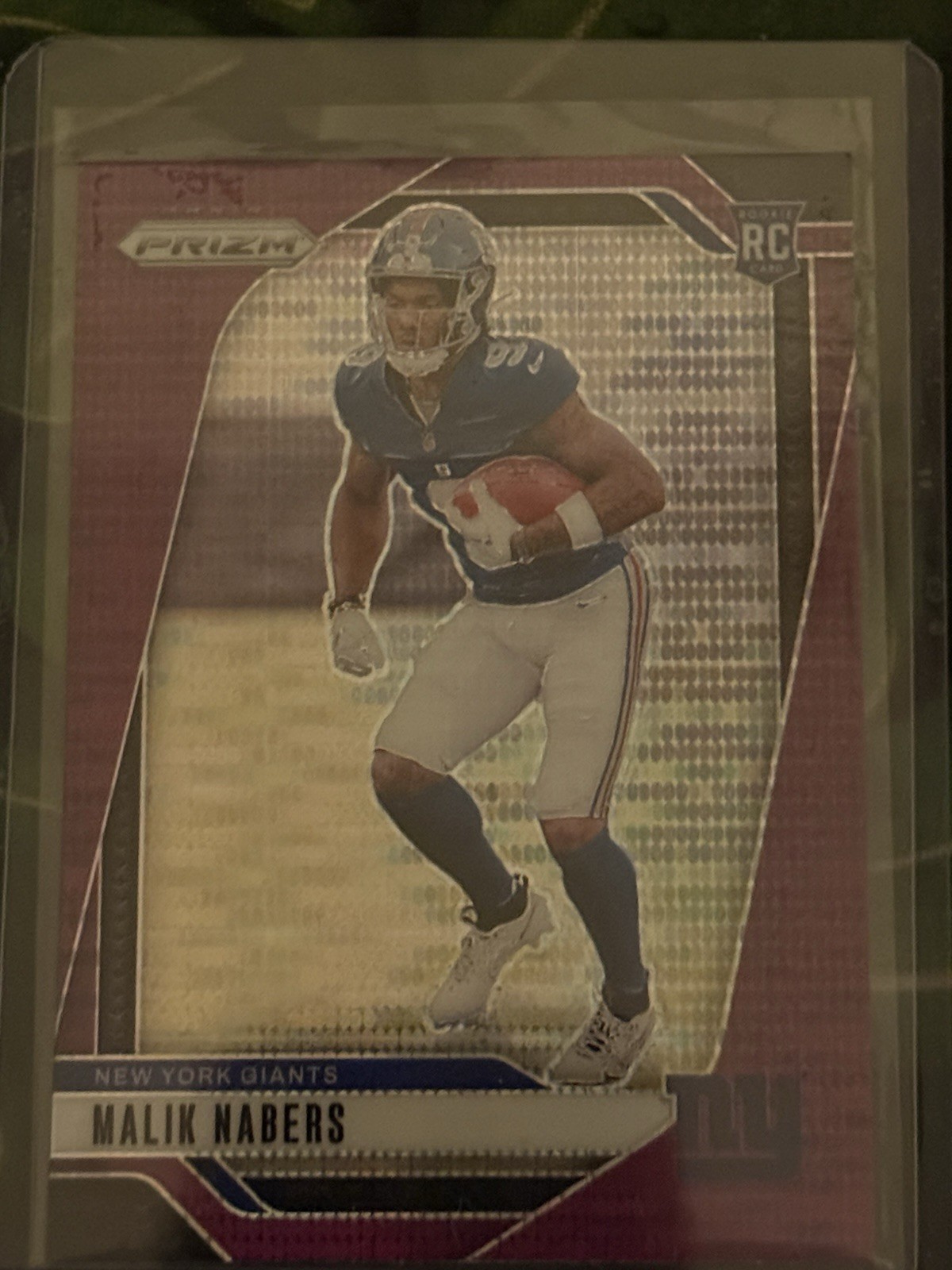 2024 Panini Prizm - Rookies Malik Nabers #370 Purple Pulsar Prizm (RC)